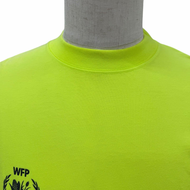 Pristine BALENCIAGA Short sleeve T-shirt WORLD FOOD PROGRAMME yellow XS 612966