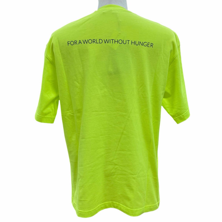 Pristine BALENCIAGA Short sleeve T-shirt WORLD FOOD PROGRAMME yellow XS 612966