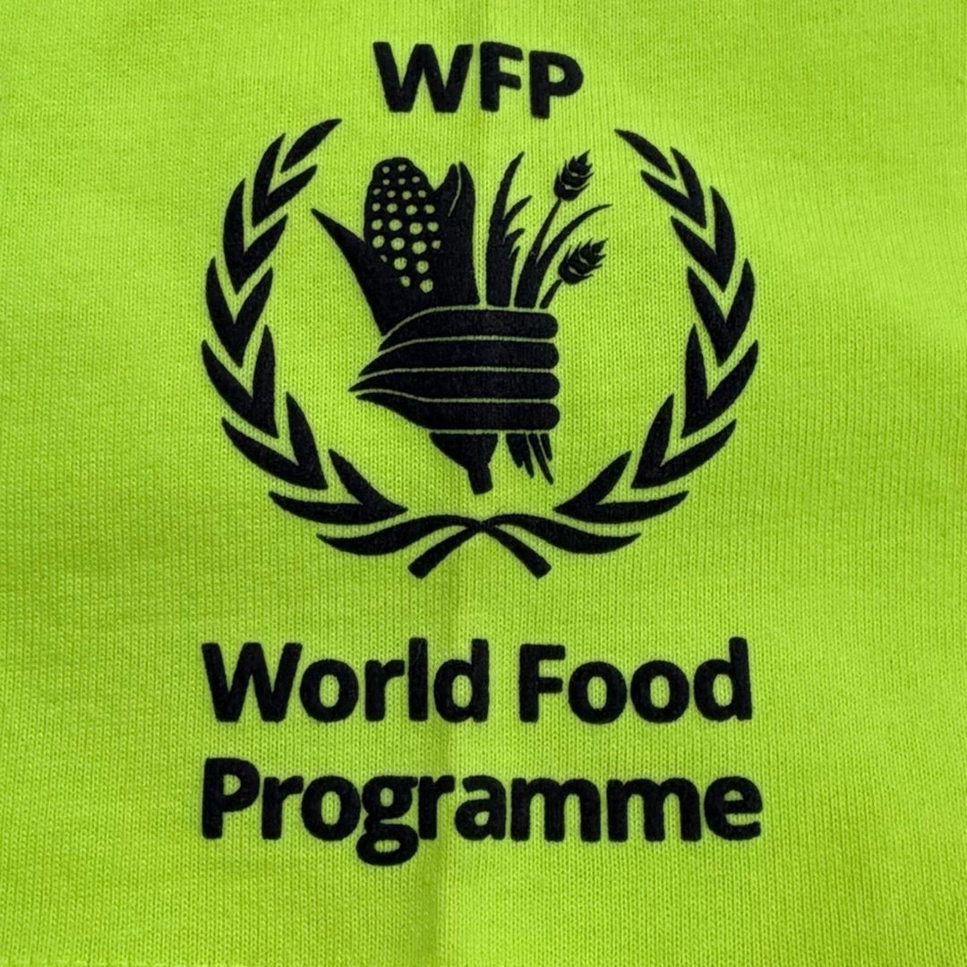 Pristine BALENCIAGA Short sleeve T-shirt WORLD FOOD PROGRAMME yellow XS 612966