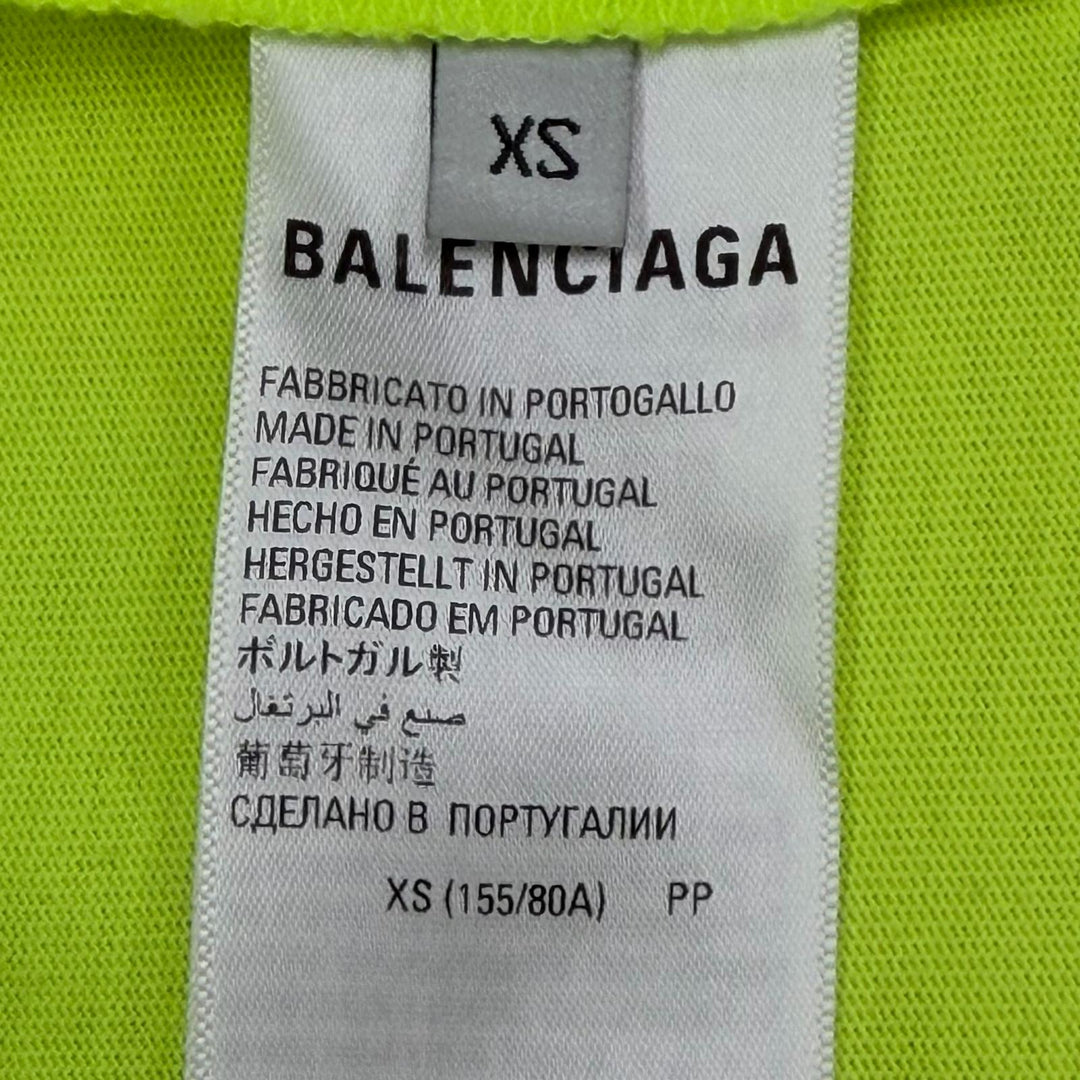 Pristine BALENCIAGA Short sleeve T-shirt WORLD FOOD PROGRAMME yellow XS 612966