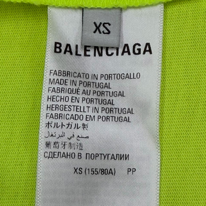 Pristine BALENCIAGA Short sleeve T-shirt WORLD FOOD PROGRAMME yellow XS 612966