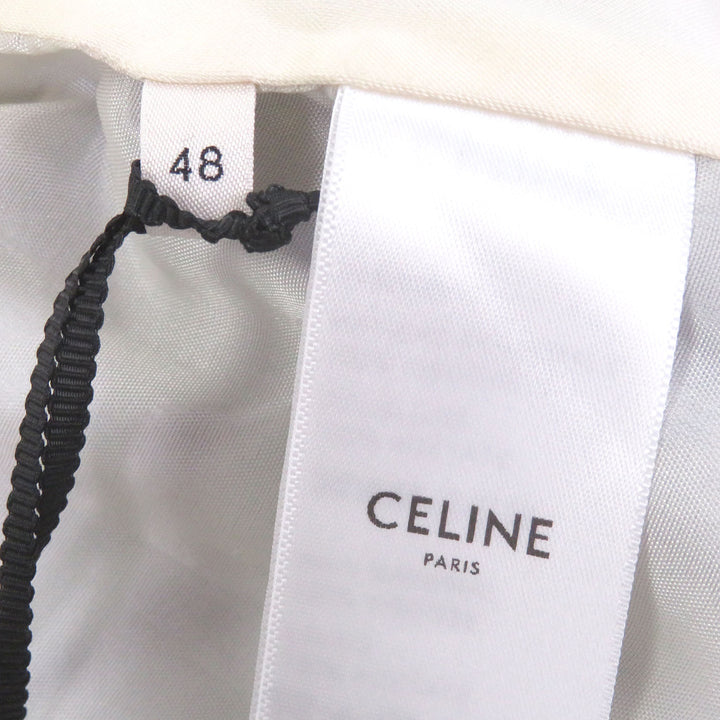 Pristine CELINE Blouson Sequin Embroidered American Teddy Jacket blue Rayon