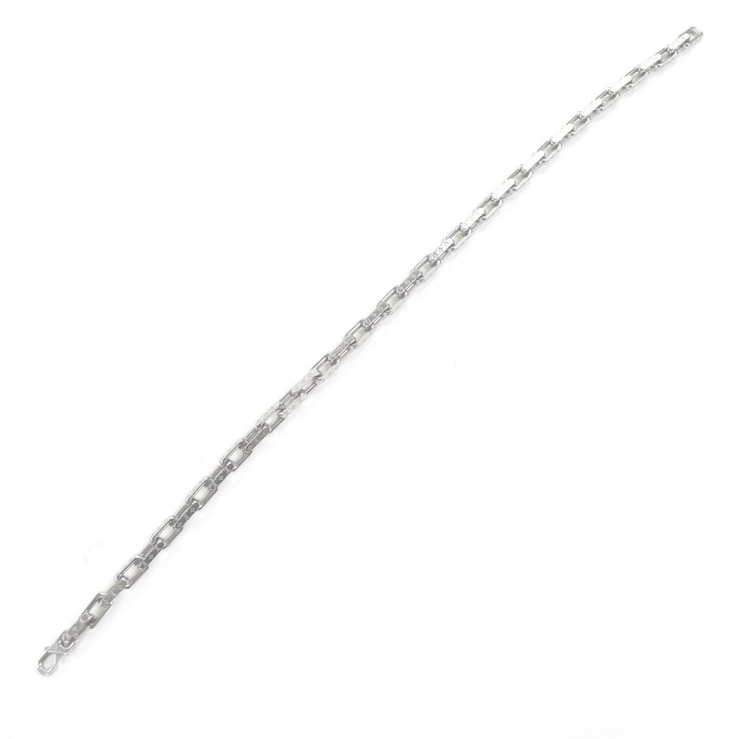 Great LOUIS VUITTON Necklace Necklace Chain Monogram Silver