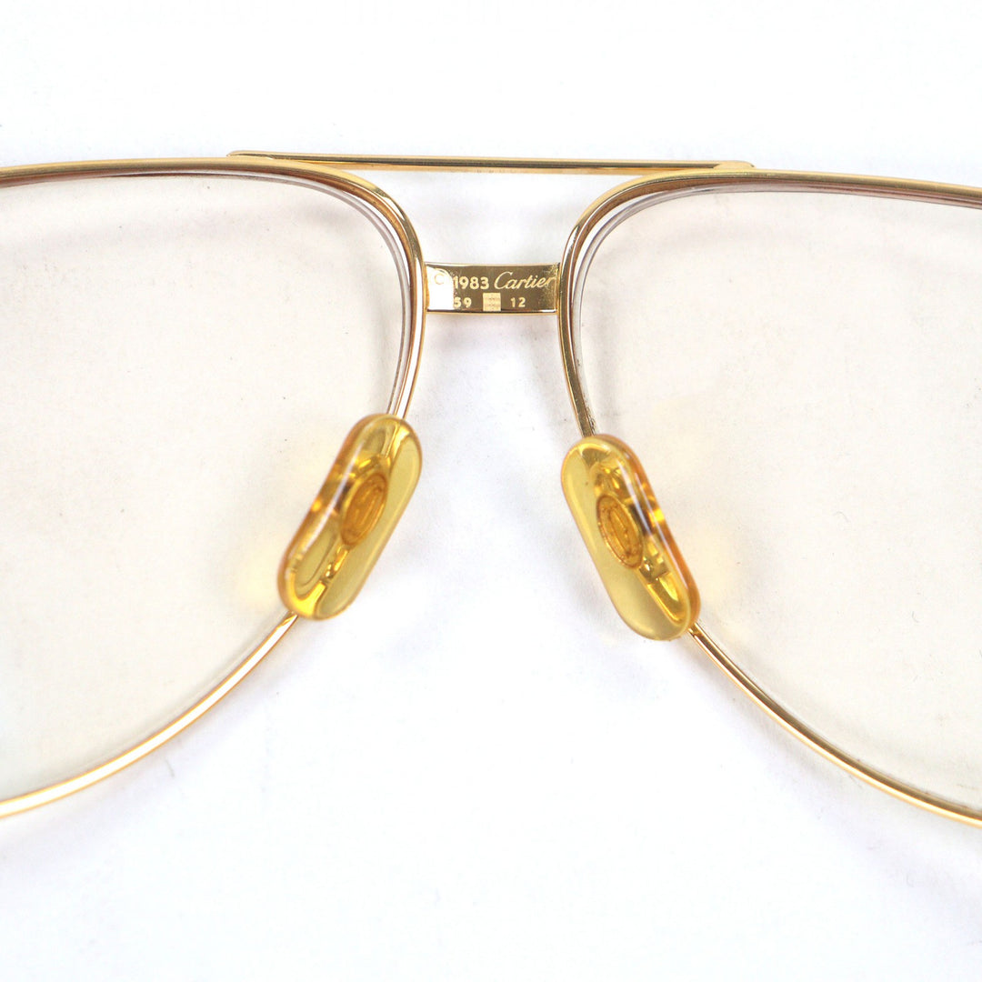 Great Cartier sunglasses Trinity Two Bridges gold mens