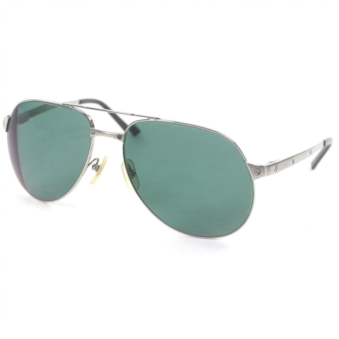 Very Good Cartier sunglasses Santos Dumont Teardrop Silver mens