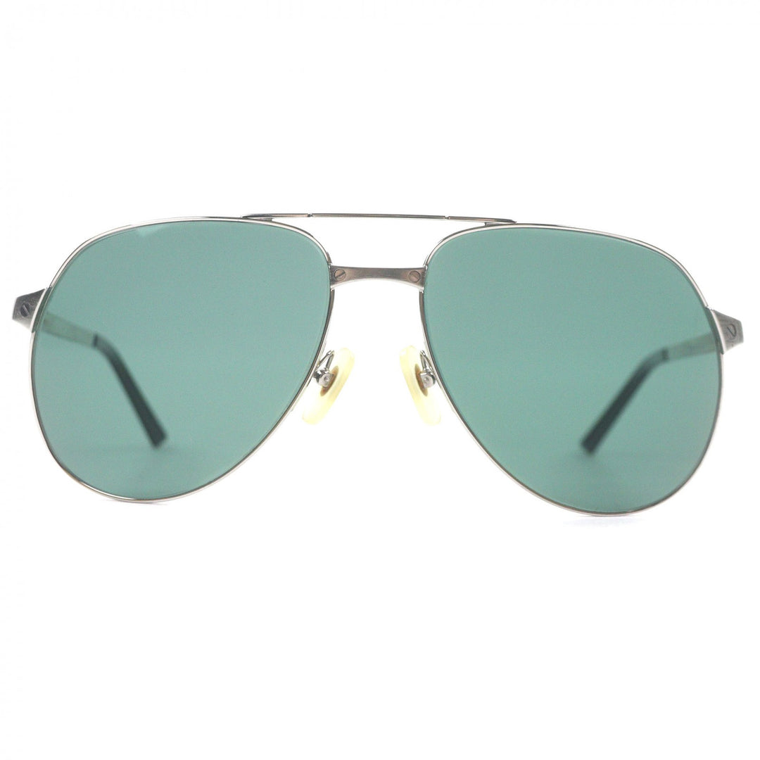 Very Good Cartier sunglasses Santos Dumont Teardrop Silver mens