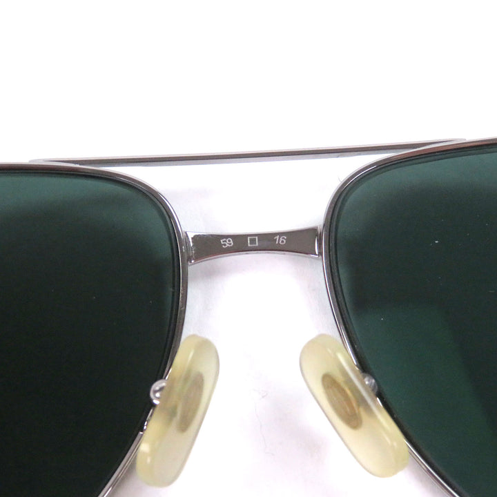 Very Good Cartier sunglasses Santos Dumont Teardrop Silver mens