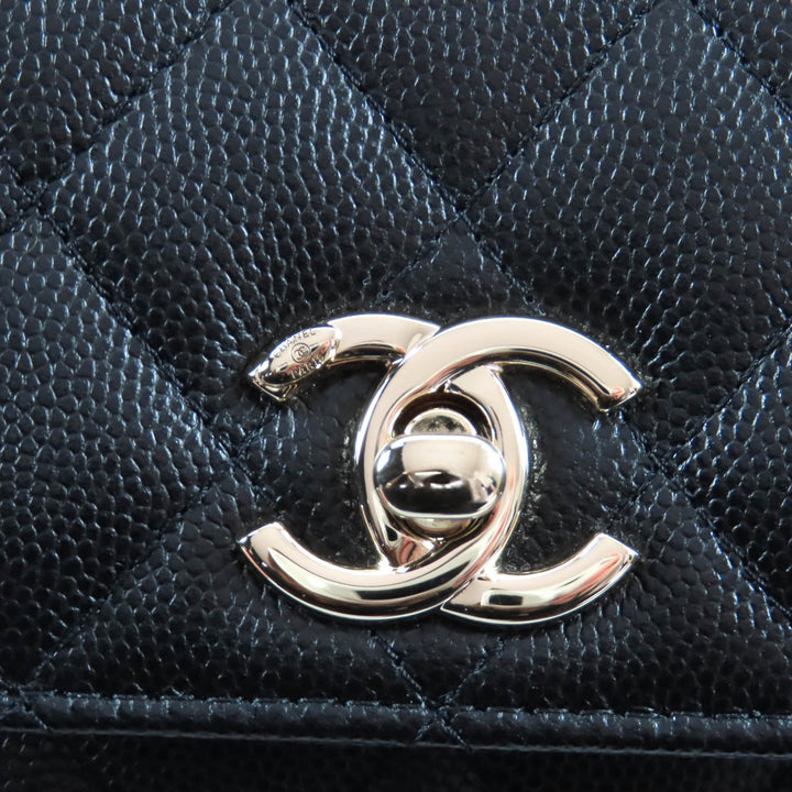 Pristine CHANEL Shoulder Bag Coco Handle Mini black Women AP4244