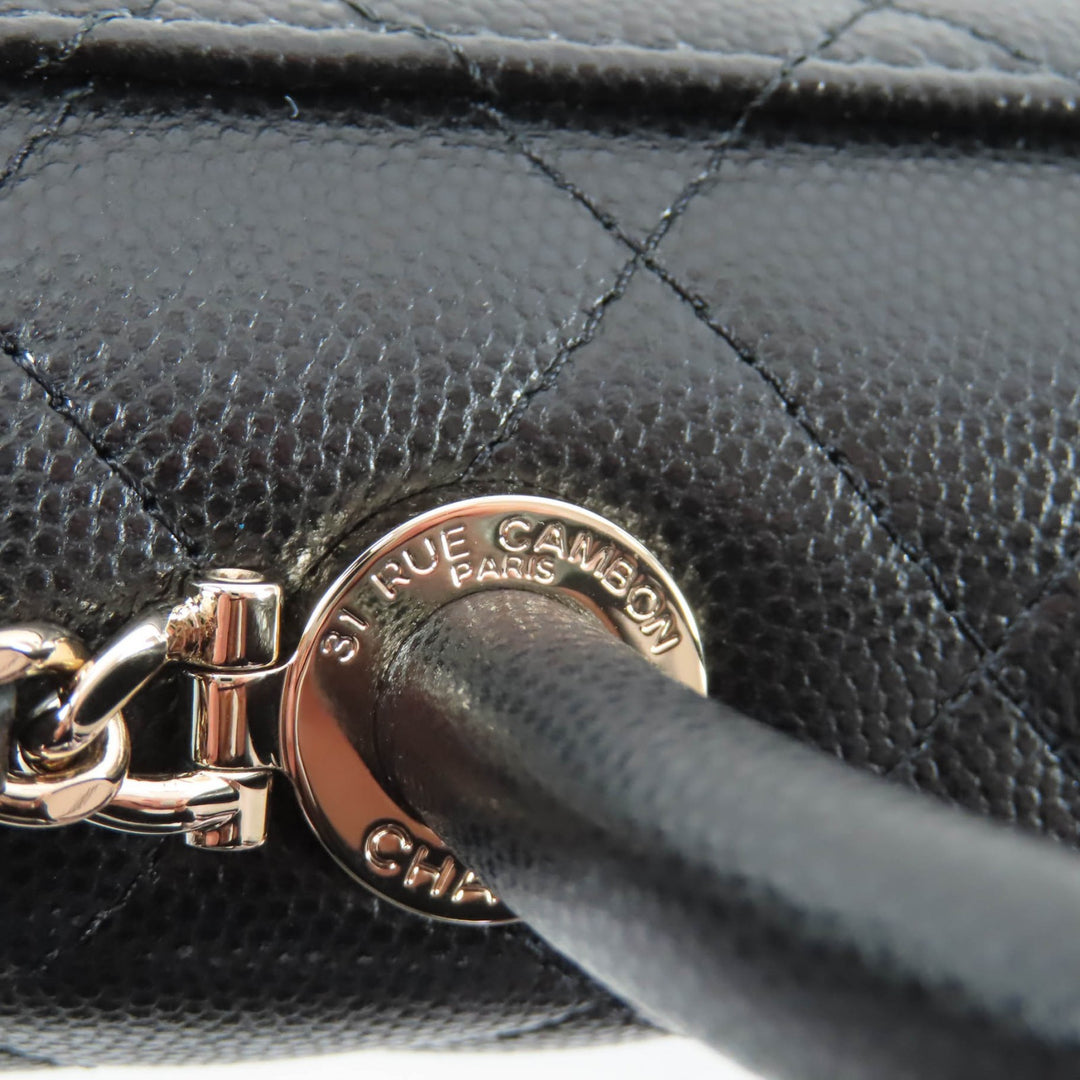 Pristine CHANEL Shoulder Bag Coco Handle Mini black Women AP4244
