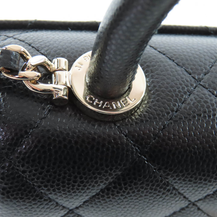 Pristine CHANEL Shoulder Bag Coco Handle Mini black Women AP4244