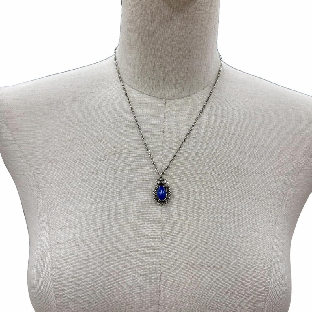 Great Georg Jensen Necklace Heritage Collection Year Pendant Silver 925 1992
