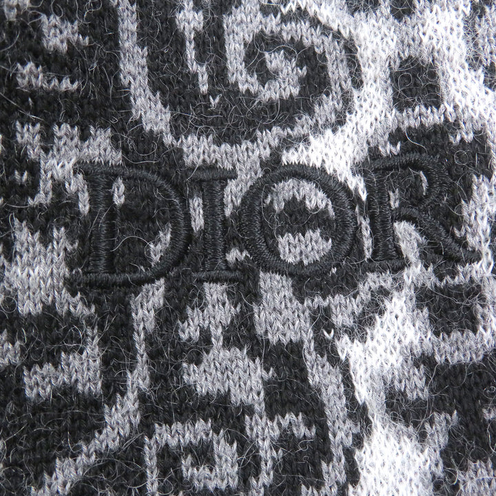 Excellent DIOR sweater Paisley Pattern Crew Neck Mohair Blend Jacquard Knit
