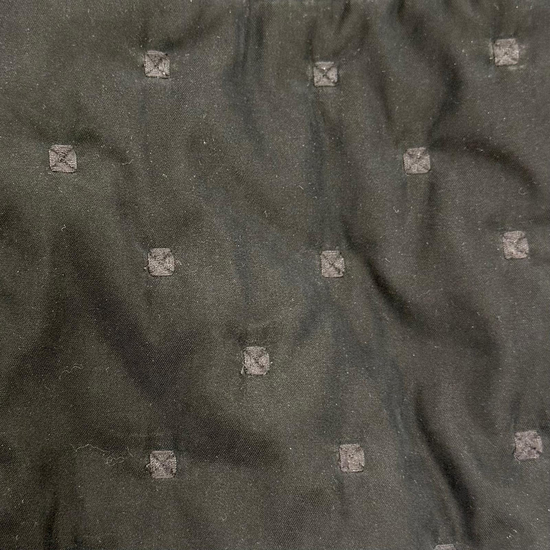 Great HERMES coat Margiela era, Sellier button, padded paddock coat black 36
