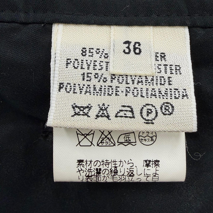 Great HERMES coat Margiela era, Sellier button, padded paddock coat black 36