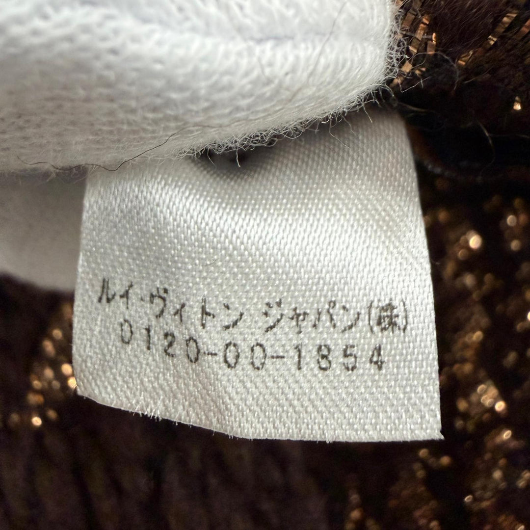 Great LOUIS VUITTON Scarf Escalp Logo Mania Shine Monogram fringe wool M71383