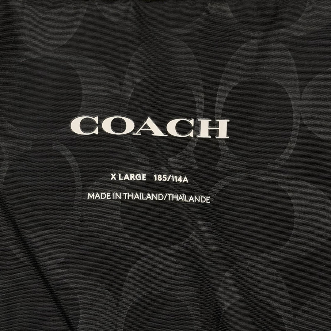 Excellent COACH Down jacket khaki polyester mens XL CBB56