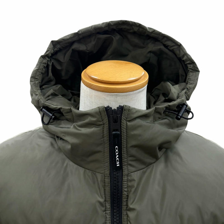 Excellent COACH Down jacket khaki polyester mens XL CBB56