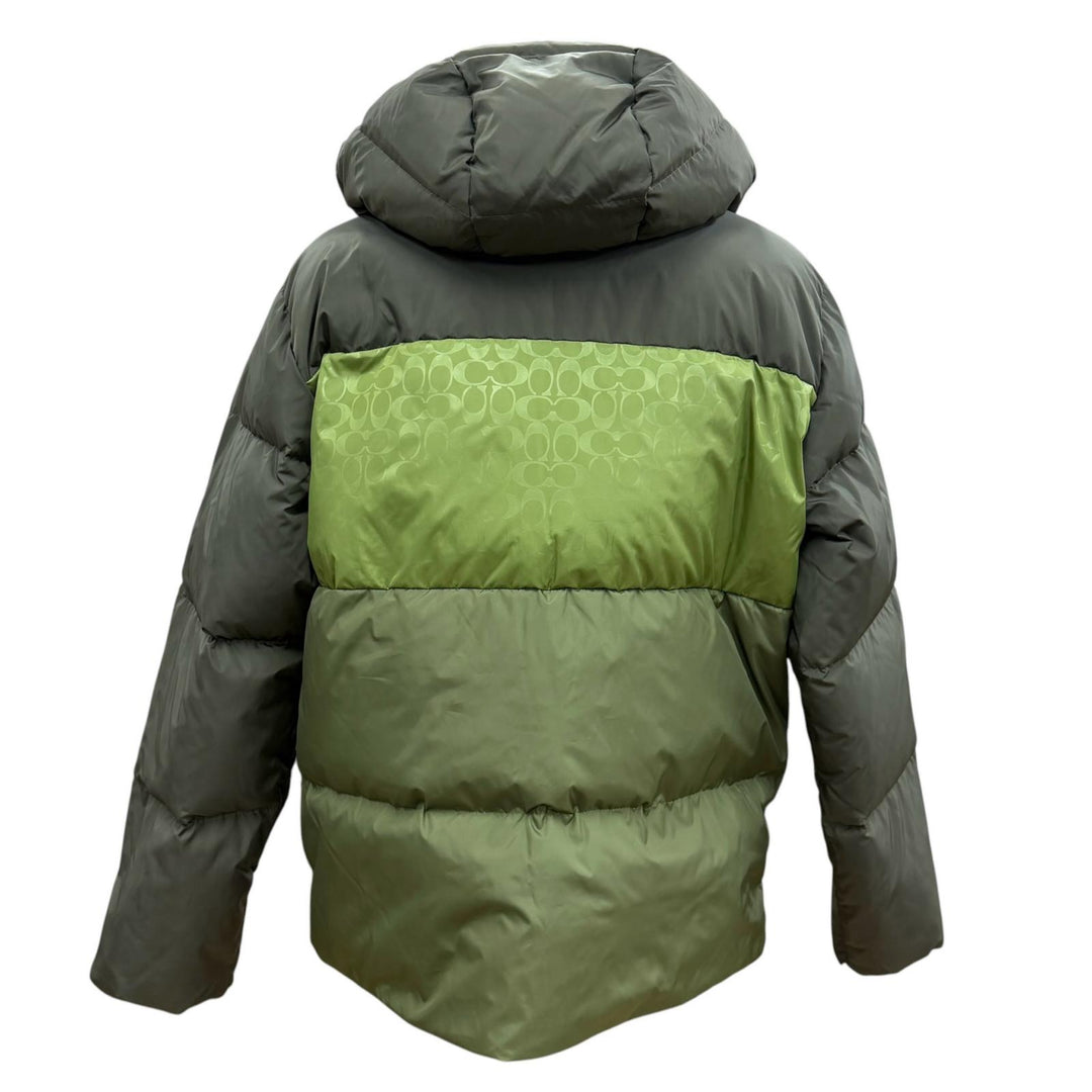 Excellent COACH Down jacket khaki polyester mens XL CBB56