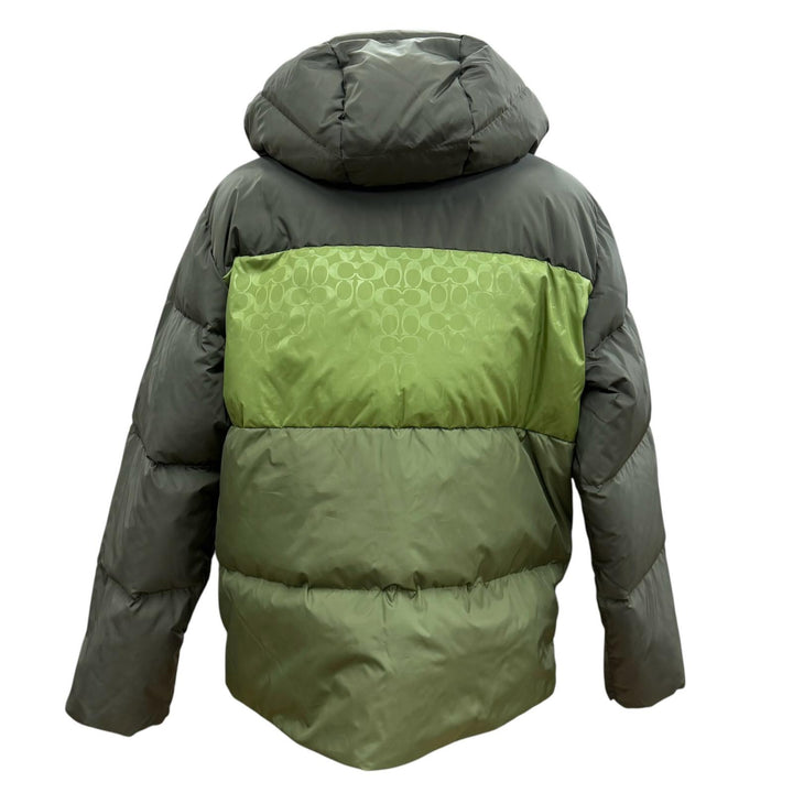 Excellent COACH Down jacket khaki polyester mens XL CBB56