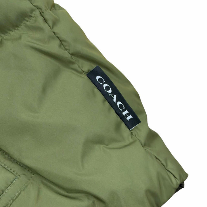 Excellent COACH Down jacket khaki polyester mens XL CBB56
