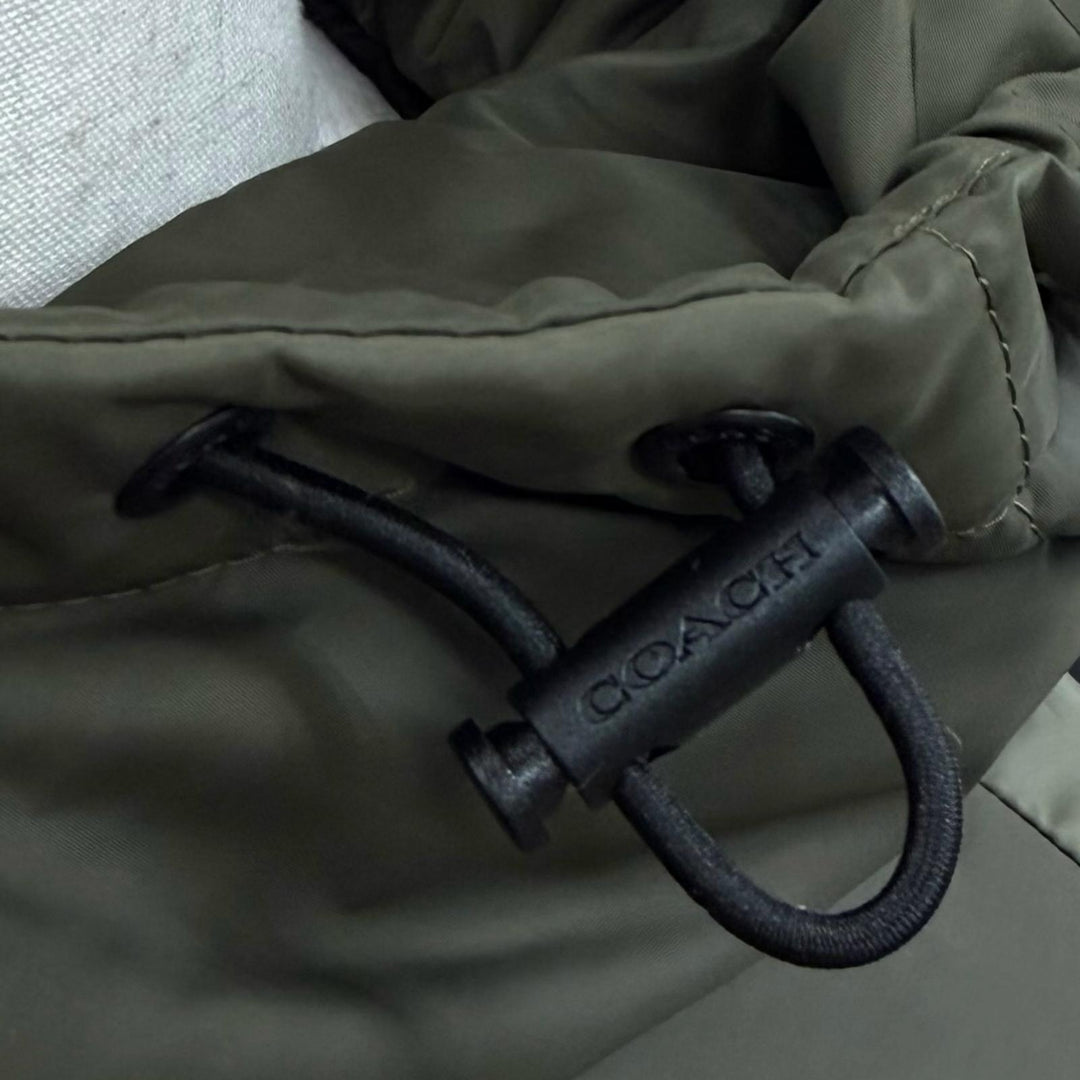 Excellent COACH Down jacket khaki polyester mens XL CBB56