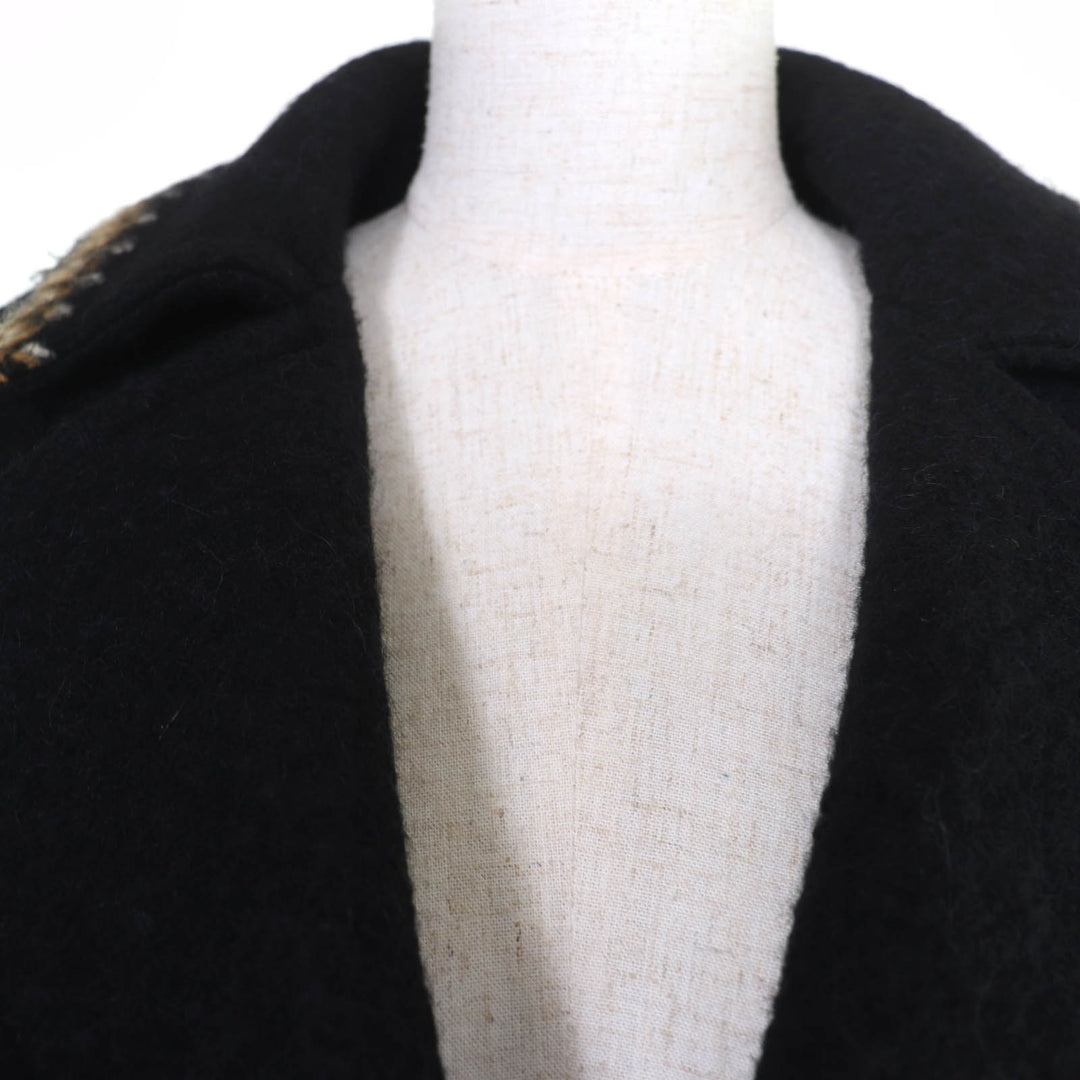 Excellent CHANEL coat Sports line COCO Mark ZIP UP Long Length 36 06A P29214