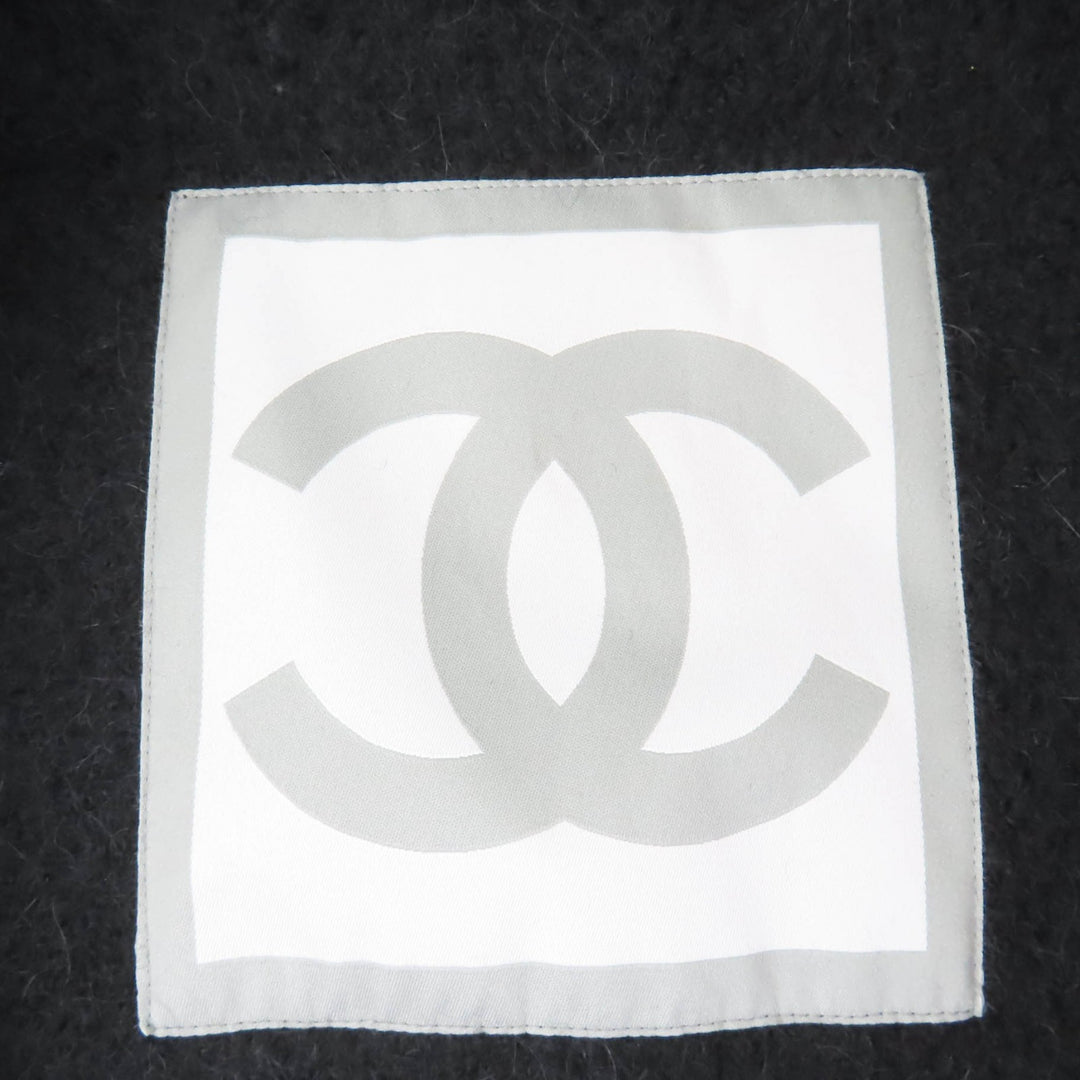 Excellent CHANEL coat Sports line COCO Mark ZIP UP Long Length 36 06A P29214