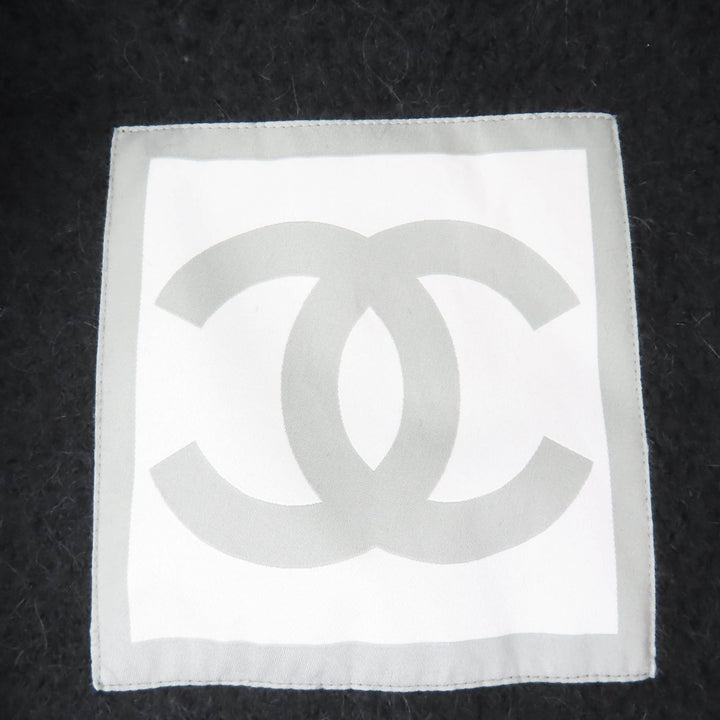 Excellent CHANEL coat Sports line COCO Mark ZIP UP Long Length 36 06A P29214