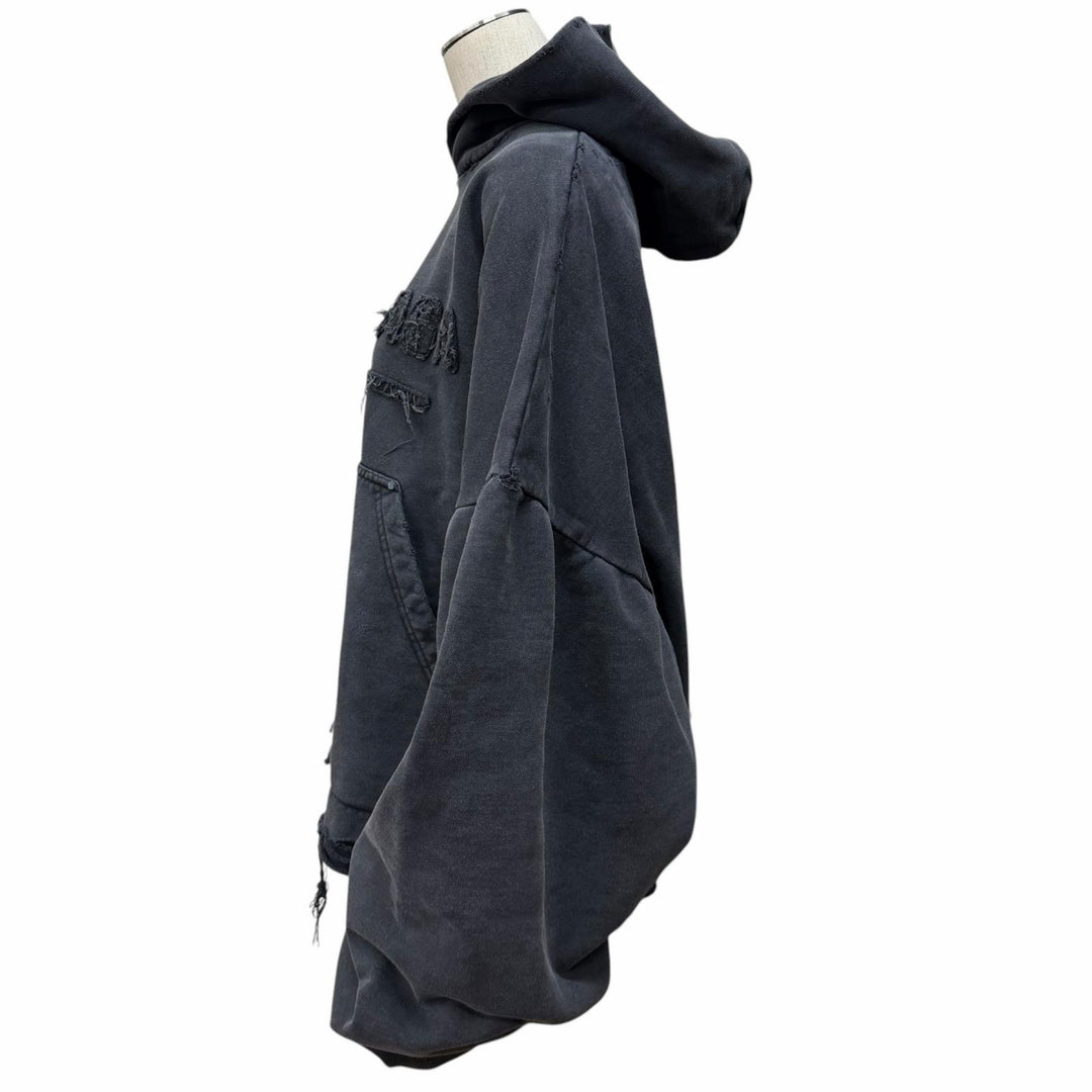 Pristine BALENCIAGA hoodie unisex black cotton Women 4 783397