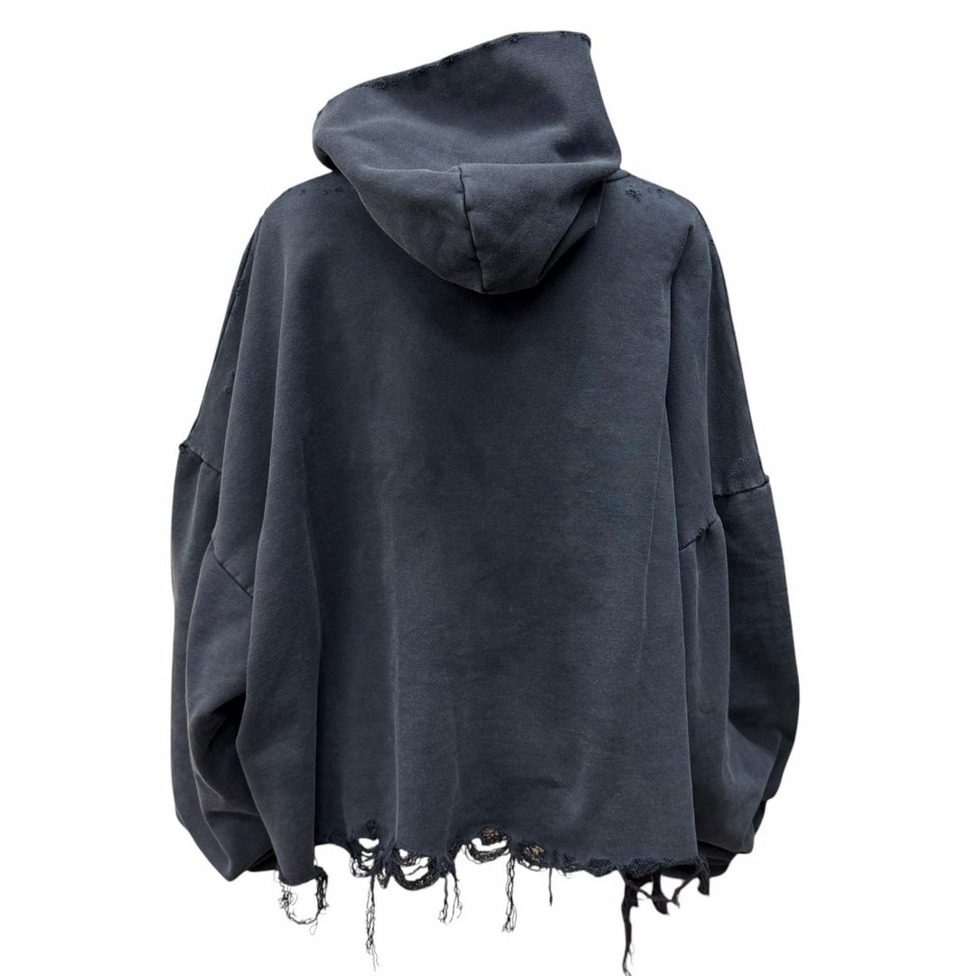 Pristine BALENCIAGA hoodie unisex black cotton Women 4 783397