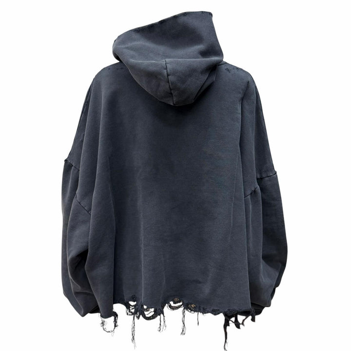 Pristine BALENCIAGA hoodie unisex black cotton Women 4 783397
