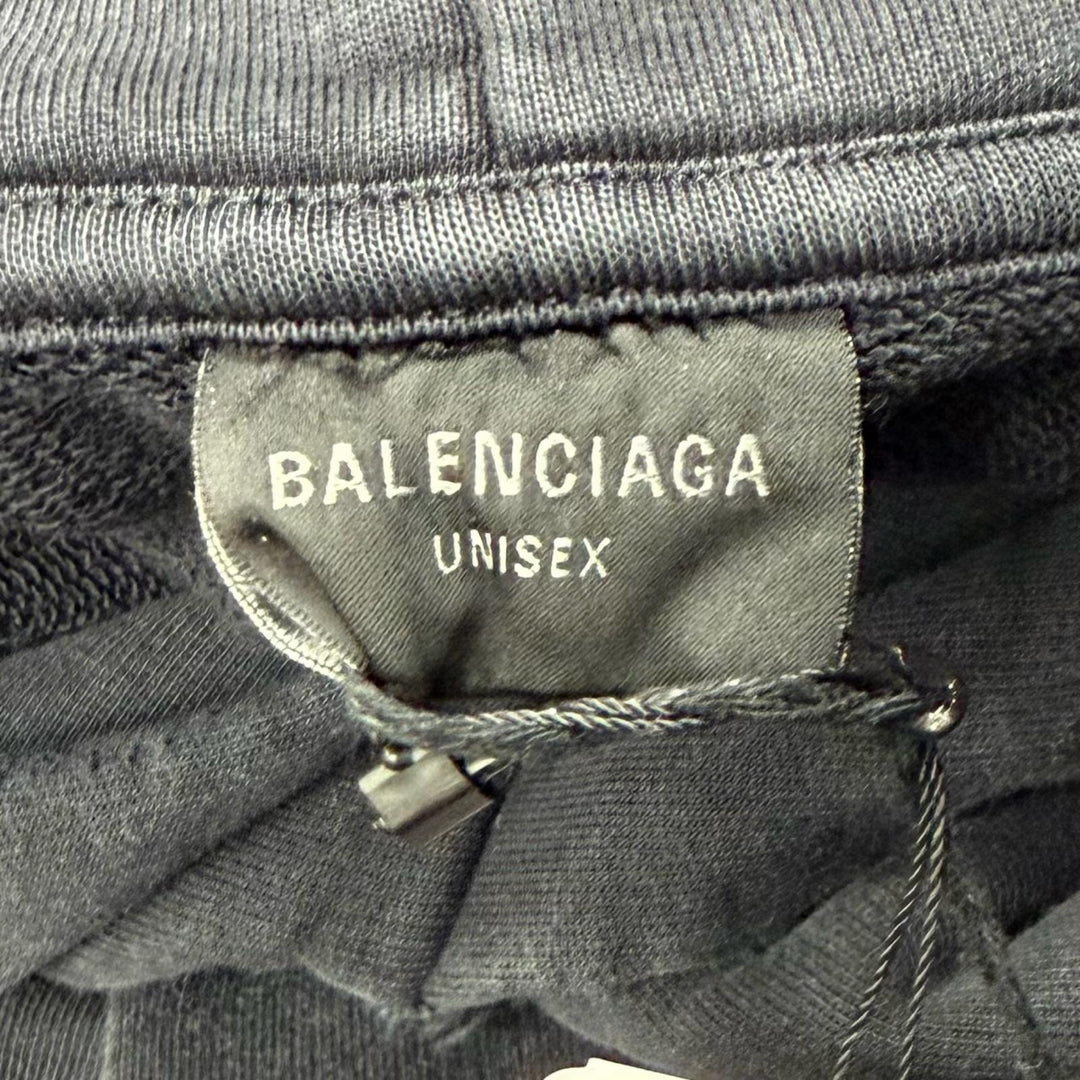 Pristine BALENCIAGA hoodie unisex black cotton Women 4 783397