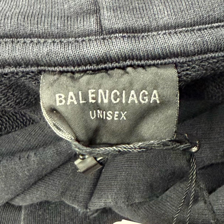 Pristine BALENCIAGA hoodie unisex black cotton Women 4 783397
