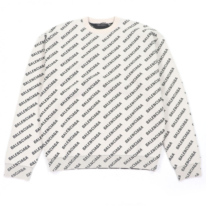 Pristine BALENCIAGA sweater All Over Logo Sweaters All-over logo print