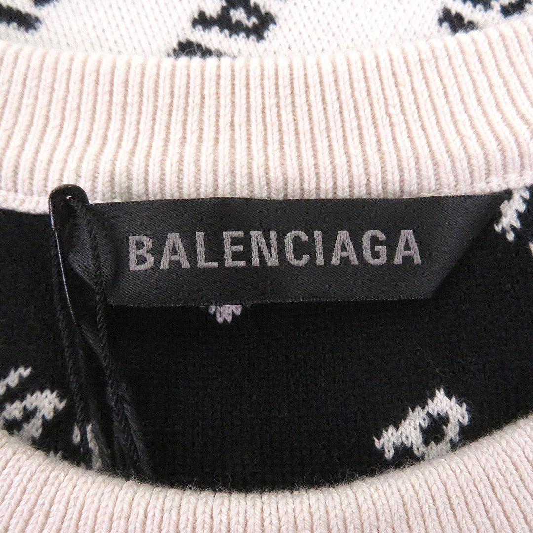 Pristine BALENCIAGA sweater All Over Logo Sweaters All-over logo print
