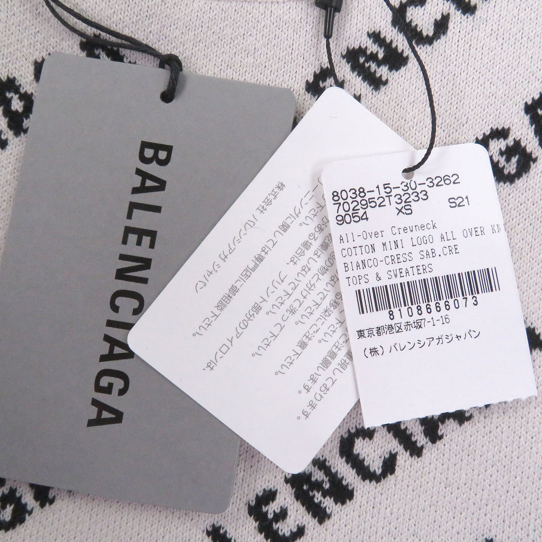 Pristine BALENCIAGA sweater All Over Logo Sweaters All-over logo print