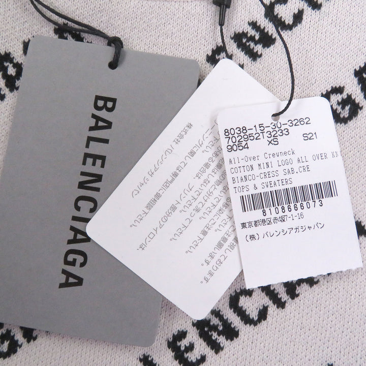 Pristine BALENCIAGA sweater All Over Logo Sweaters All-over logo print