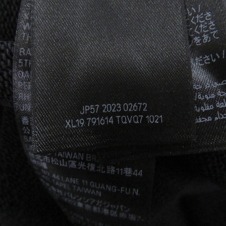 Pristine BALENCIAGA sweat DOUBLE FRONT CREW Tape logo, distressed finish