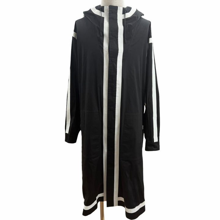Excellent FENDI coat Reversible tape design tape logo black cotton mens 48