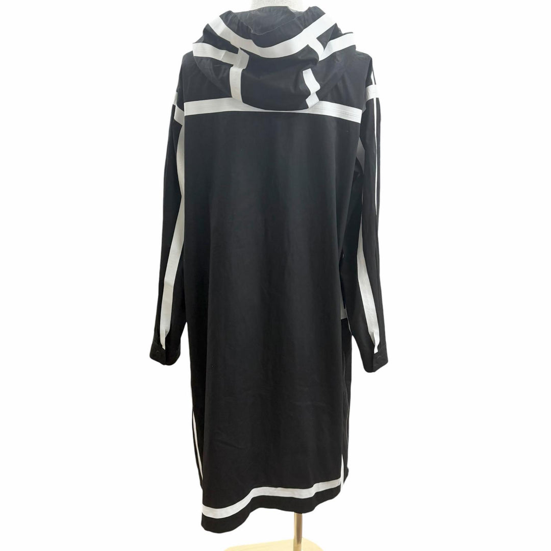 Excellent FENDI coat Reversible tape design tape logo black cotton mens 48