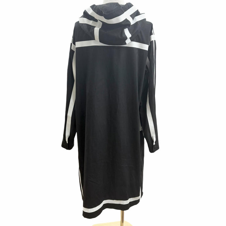 Excellent FENDI coat Reversible tape design tape logo black cotton mens 48