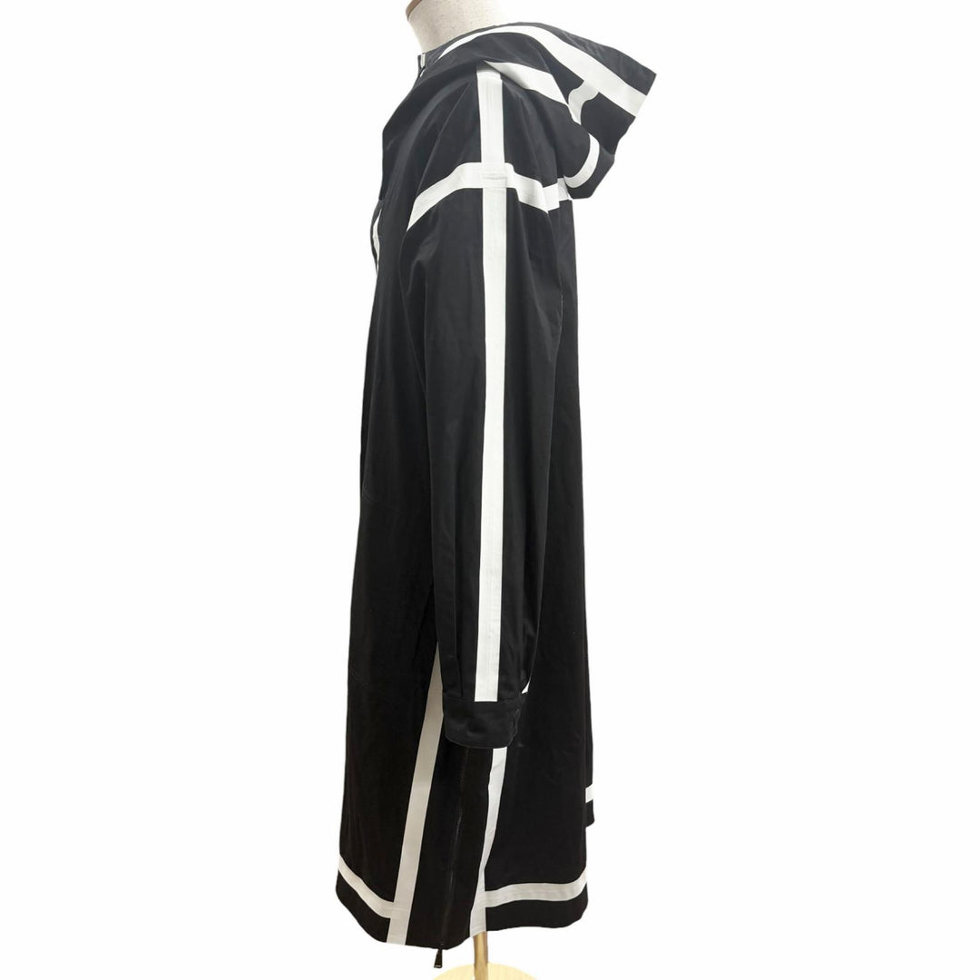 Excellent FENDI coat Reversible tape design tape logo black cotton mens 48