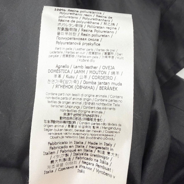 Excellent FENDI coat Reversible tape design tape logo black cotton mens 48