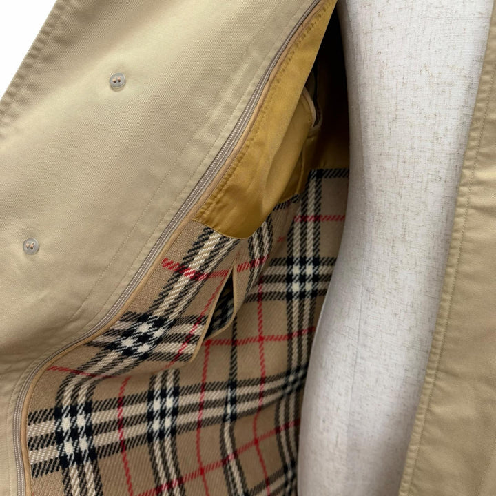 Great Burberrys coat Nova check pattern on the back