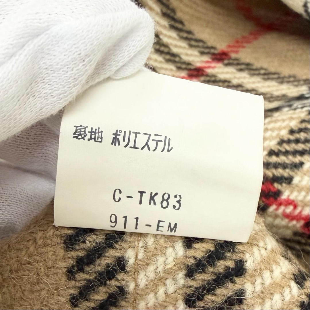 Great Burberrys coat Nova check pattern on the back