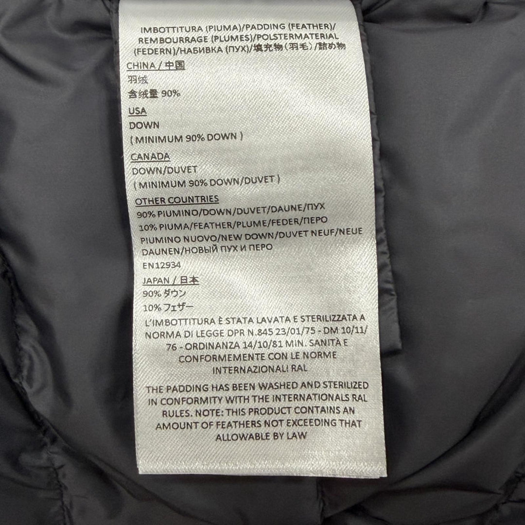 Excellent DUNO Down jacket double zip up gray wool mens 50 LM612E