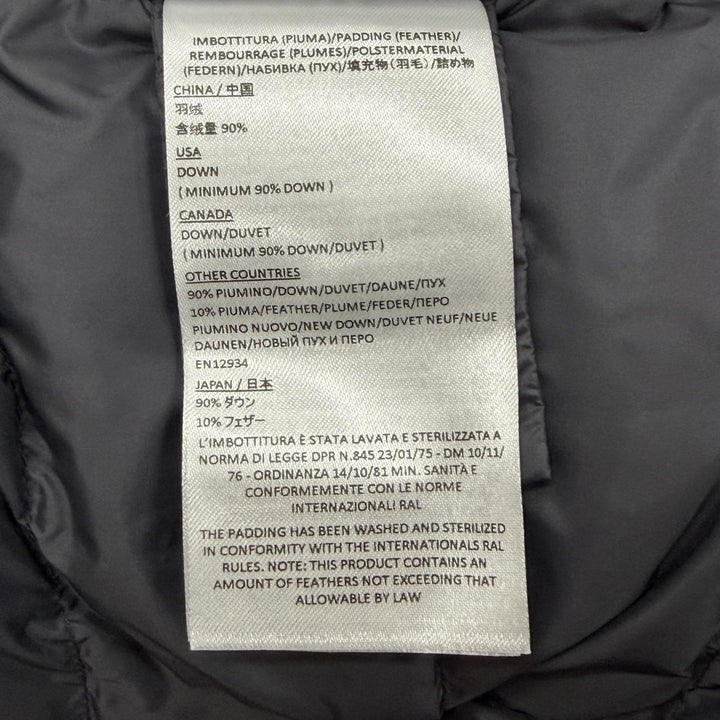 Excellent DUNO Down jacket double zip up gray wool mens 50 LM612E