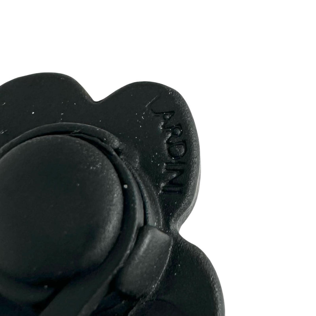 Pristine LARDINI Boutonniere FLWPIN Flower motif clip-on lapel pins black mens