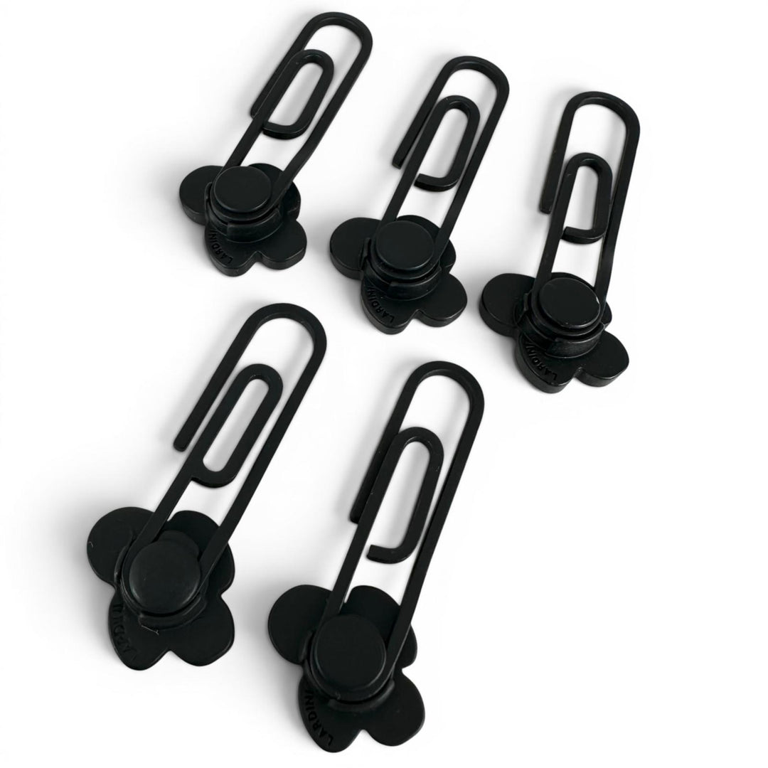 Excellent LARDINI Boutonniere FLWPIN Flower motif lapel pins black mens