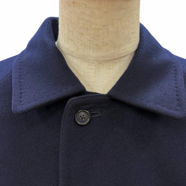 Great BURBERRY LONDON coat Figurine tailoring Navy cashmere mens L